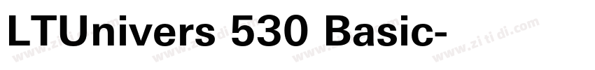 LTUnivers 530 Basic字体转换